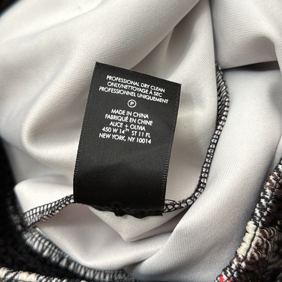 Alice + Olivia Tokyo Combo Two Toned Plaid Hi Tech Red/Black Joggers Size XS - Picture 9 of 10